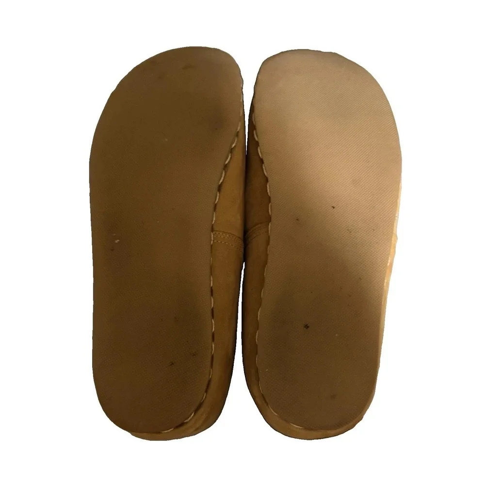 Sabah Tan Handmade Turkish‎ Leather Slip On Loafers Men's Size 47